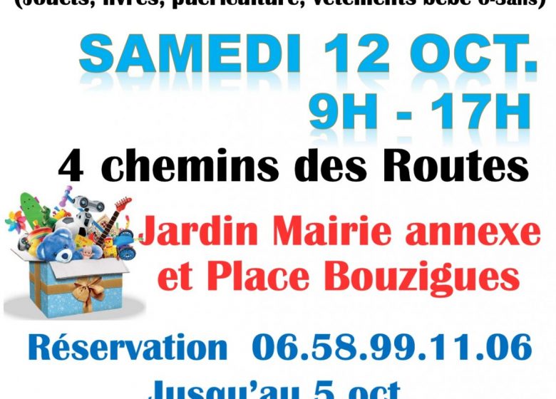 Bourse aux jouets de l’Association des 4 Chemins