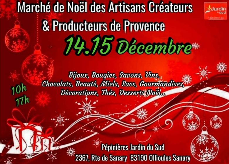 Marché de Noël des artisans créateurs et producteurs de Provence