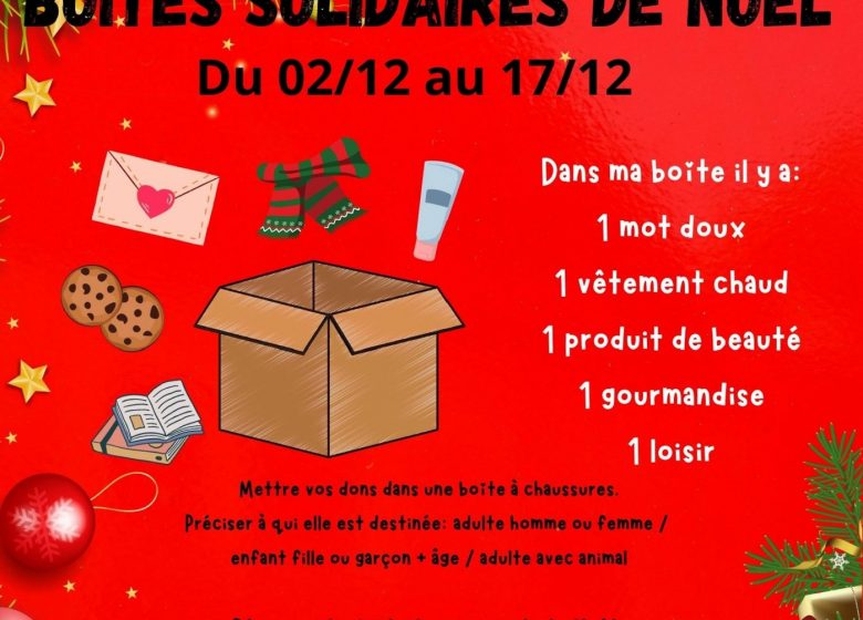 Boîtes solidaires de Noël